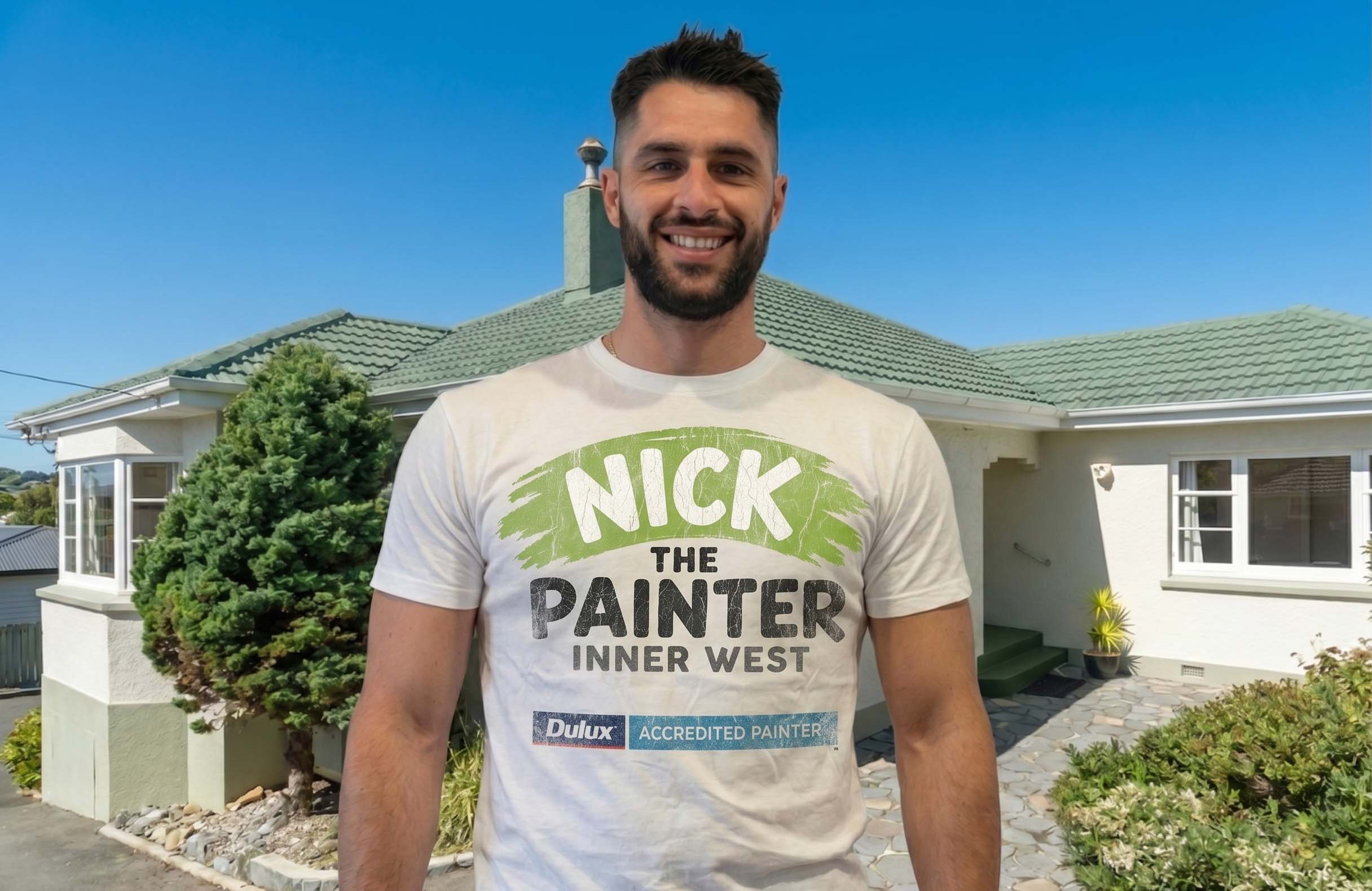 Nick the Painter working on an Inner West painting project